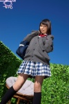blouse bookbag cardigan costume erika_(ii) kneesocks pleated_skirt school_uniform skirt rating:Safe score:0 user:nil!