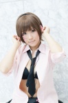 blouse bra cosplay haru_(iii) headphones meiko miniskirt skirt tie vocaloid rating:Safe score:0 user:pixymisa