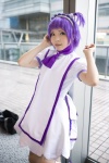 boots cosplay dress hachimaru hairband ojamajo_doremi pantyhose purple_hair segawa_onpu side_ponytail rating:Safe score:0 user:nil!