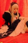 cosplay dress hairband kneehighs kotori mercury_lampe rozen_maiden suigintou white_hair rating:Safe score:0 user:nil!
