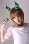 apron collar cosplay dress horns linda microphone okage_shadow_king richi rating:Safe score:0 user:nil!