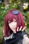 aki_(iv) braid cosplay croptop detached_sleeves headdress keyhole kurosaki_mea red_hair to_love-ru to_love-ru_darkness rating:Safe score:2 user:pixymisa