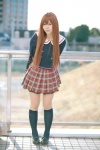 cosplay kneesocks original pantyhose pleated_skirt sailor_uniform school_uniform shimizu_miki skirt rating:Safe score:3 user:nil!