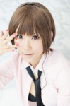 blouse bra cosplay haru_(iii) headphones meiko tie vocaloid rating:Safe score:0 user:pixymisa