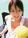 aizawa_hitomi cleavage ponytail tennis_court tennis_dress rating:Safe score:0 user:nil!