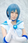 bishoujo_senshi_sailor_moon blue_eyes blue_hair bow choker cosplay elbow_gloves gloves mizuno_ami sailor_dress sailor_mercury tiara yaya rating:Safe score:0 user:pixymisa