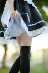 apron cosplay dress dress_lift hairband hayase_ami maid maid_uniform original thighhighs twintails zettai_ryouiki rating:Safe score:3 user:nil!