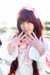 blouse bows cosplay gloves hairband original red_hair shawl yuu_(ii) rating:Safe score:0 user:nil!
