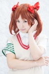 armband blouse cosplay hairbows nekosawa_misako pink_eyes red_hair shirai_kuroko sweater to_aru_kagaku_no_railgun twintails rating:Safe score:0 user:pixymisa