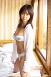 bed bikini blouse minami_yui open_clothes swimsuit rating:Safe score:2 user:nil!