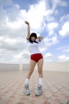 asahina_mikuru buruma chocoball cosplay gym_uniform pantyhose sheer_legwear shorts socks suzumiya_haruhi_no_yuuutsu tshirt rating:Safe score:3 user:nil!