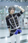 band_uniform cosplay crossplay ensemble_stars! gloves hoshitamu sena_izumi silver_hair trousers rating:Safe score:0 user:nil!