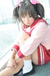 ahoge ayachii cosplay pleated_skirt sailor_uniform school_uniform skirt socks to_heart to_heart_2 twintails yuzuhara_konomi rating:Safe score:0 user:nil!