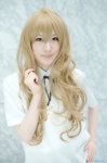 aisaka_taiga blonde_hair blouse cosplay hoshitamu school_uniform toradora! rating:Safe score:2 user:nil!