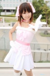 amami_haruka cosplay dress gloves hair_ribbons hiromichi idolmaster pantyhose sheer_legwear rating:Safe score:0 user:nil!