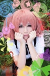 aliga blouse cosplay inu_boku_secret_service jumper pink_eyes pink_hair ribbon_tie roromiya_karuta sweater twintails rating:Safe score:0 user:pixymisa