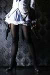 akemi_homura black_legwear cosplay guns mahoshoujo_necoco☆magika necoco pantyhose pleated_skirt puella_magi_madoka_magica sailor_uniform school_uniform skirt rating:Safe score:3 user:nil!