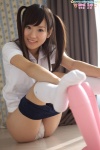 bikini_bottom buruma gym_uniform kneesocks polo shorts swimsuit twintails yuuki_kana rating:Safe score:2 user:nil!