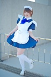 apron bowtie cosplay dress hairband misaki original thighhighs zettai_ryouiki rating:Safe score:0 user:pixymisa