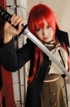 cosplay katana kipi overcoat red_hair sailor_uniform school_uniform shakugan_no_shana shana sword rating:Safe score:0 user:nil!