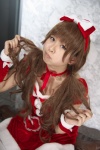choker cuffs hairbow kisaragi_uni santa_costume twintails rating:Safe score:0 user:pixymisa