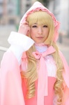 blonde_hair bow cape cosplay dress hood karneval koto_maron tsukumo rating:Safe score:0 user:pixymisa