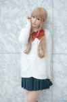 blonde_hair blouse cardigan cosplay kimi_ni_todoke kneesocks kurumizawa_ume nana pleated_skirt school_uniform skirt rating:Safe score:0 user:nil!