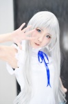 ano_hi_mita_hana_no_namae_wo_bokutachi_wa_mada_shiranai cosplay dress honma_meiko shigu silver_hair rating:Safe score:1 user:nil!