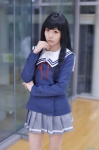 blazer cosplay kyoukai_no_kanata nase_mitsuki pantyhose pleated_skirt sailor_uniform school_uniform sheer_legwear skirt tsubaki_(ii) rating:Safe score:0 user:nil!