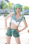 cat_hoodie cosplay green_hair gumi shorts suspenders utatane_orepa vocaloid rating:Safe score:1 user:nil!