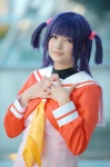 cosplay dress gingamu hayate_no_gotoku! purple_hair sailor_uniform school_uniform segawa_izumi twintails rating:Safe score:0 user:nil!