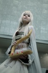 bandeau blonde_hair cape cosplay harp luna_ballad midriff shirayuki_himeno skirt sound_horizon rating:Safe score:1 user:nil!