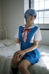ayanami_rei bandage blue_hair cosplay kneesocks neon_genesis_evangelion sailor_uniform saya school_uniform rating:Safe score:0 user:nil!