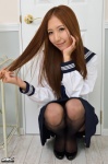 4k-star_068 black_legwear iwasaki_yui pantyhose pleated_skirt sailor_uniform school_uniform skirt rating:Safe score:0 user:nil!