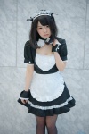 apron black_legwear bowtie collar cosplay hairband ichinomiya_kanna maid maid_uniform original pantyhose wristband rating:Safe score:1 user:pixymisa
