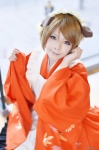 animal_ears apron blonde_hair cosplay kimono koizumi_hanayo love_live!_school_idol_project pleated_skirt skirt tsukioka_naoto rating:Safe score:0 user:nil!