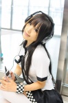 blouse cosplay djmax headphones ipod kipi pleated_skirt skirt sweet_shining_shooting_star_(djmax) thighhighs zettai_ryouiki rating:Safe score:1 user:twistero