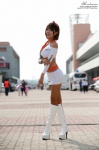 boots hairbow heo_yun_mi high_heels pantyhose race_queen skirt watch rating:Safe score:0 user:mock