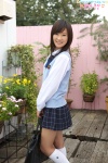 blouse bookbag costume kana_yuuki kneesocks pleated_skirt school_uniform skirt sweater_vest rating:Safe score:1 user:nil!