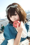 apple apron cosplay hair_ribbon maid maid_uniform mochigome_arare original rating:Safe score:0 user:pixymisa
