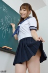 4k-star_134 hikita_saya pleated_skirt sailor_uniform school_uniform skirt skirt_lift twintails rating:Safe score:0 user:nil!