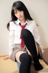 ando_haruka blouse dgc_0939 pleated_skirt school_uniform skirt thighhighs tie zettai_ryouiki rating:Safe score:2 user:nil!