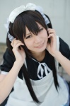 apron cosplay dress hairband k-on! maid maid_uniform nakano_azusa shima twintails rating:Safe score:1 user:nil!