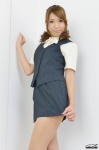4k-star_076 blouse makibashi_miki miniskirt pantyhose ponytail sheer_legwear skirt skirt_lift vest rating:Safe score:0 user:nil!