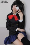 another blazer blouse bowtie cosplay eyepatch kneehighs misaki_mei natsuki_(iii) pleated_skirt skirt rating:Safe score:1 user:pixymisa