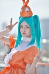aqua_hair bakemonogatari cosplay dress hat ononoki_yotsugi tometo_kamu twintails rating:Questionable score:0 user:nil!