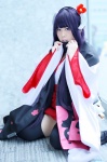cosplay glaive hairband hakama_skirt horns inu_boku_secret_service kimono nekozawa_riri pantyhose purple_hair scarf sheer_legwear shirakiin_ririchiyo rating:Safe score:0 user:nil!