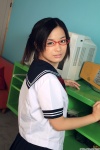 costume glasses miniskirt pleated_skirt sailor_uniform school_uniform skirt twintails yamaguchi_hikari rating:Safe score:0 user:nil!