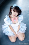 apron bowtie cleavage cosplay dress hairband maid maid_uniform momo original petticoat rating:Safe score:1 user:pixymisa