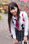 blouse bookbag nagai_rina pleated_skirt school_uniform skirt sweater_vest tie rating:Safe score:0 user:nil!